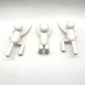Umbra Buddy Wall Hooks – White Climbing Figures Alan Wisniewski Design Set of 3
